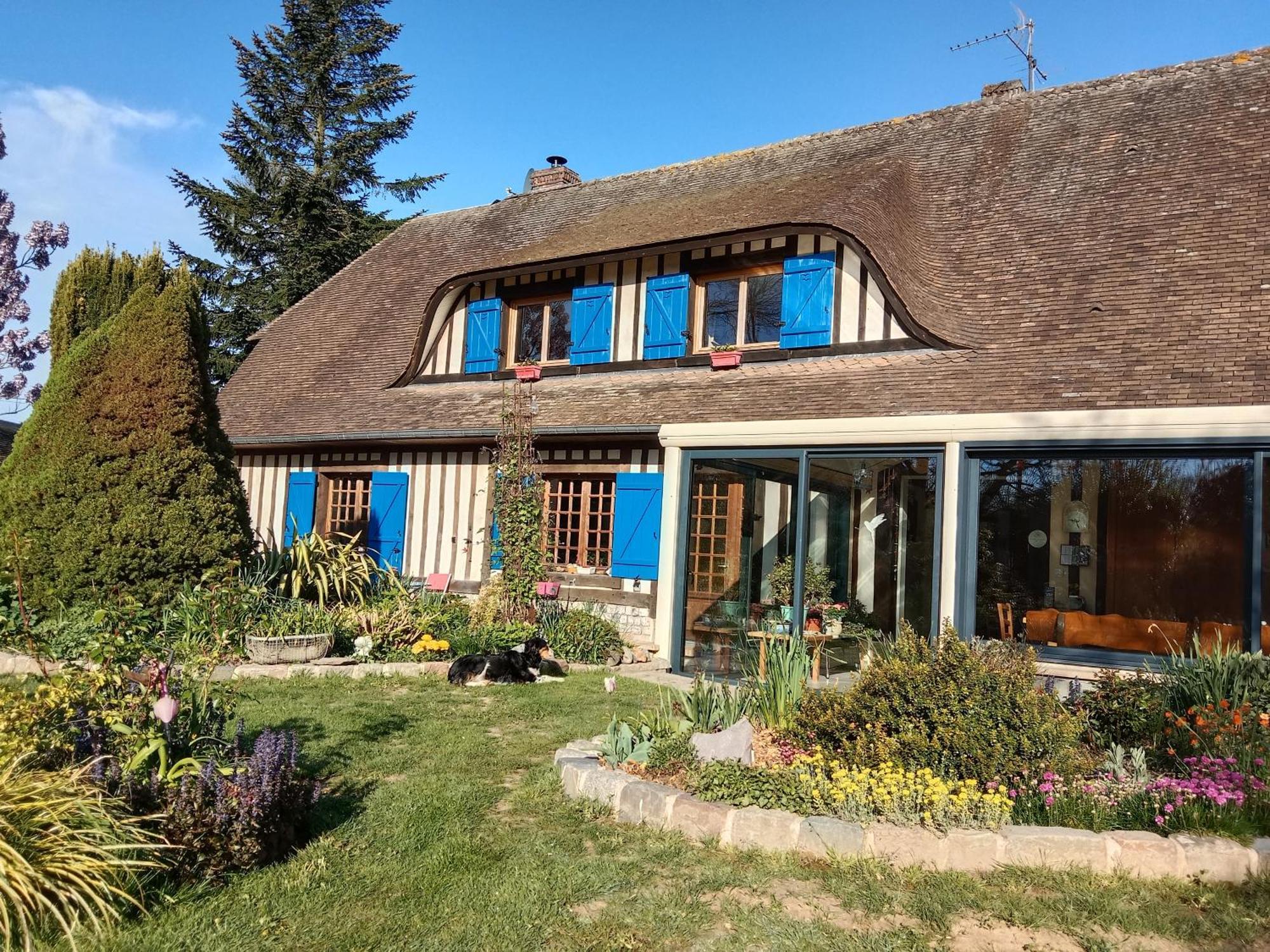 Chez Catherine - Chaumiere Normande Theuville-aux-Maillots Exterior photo