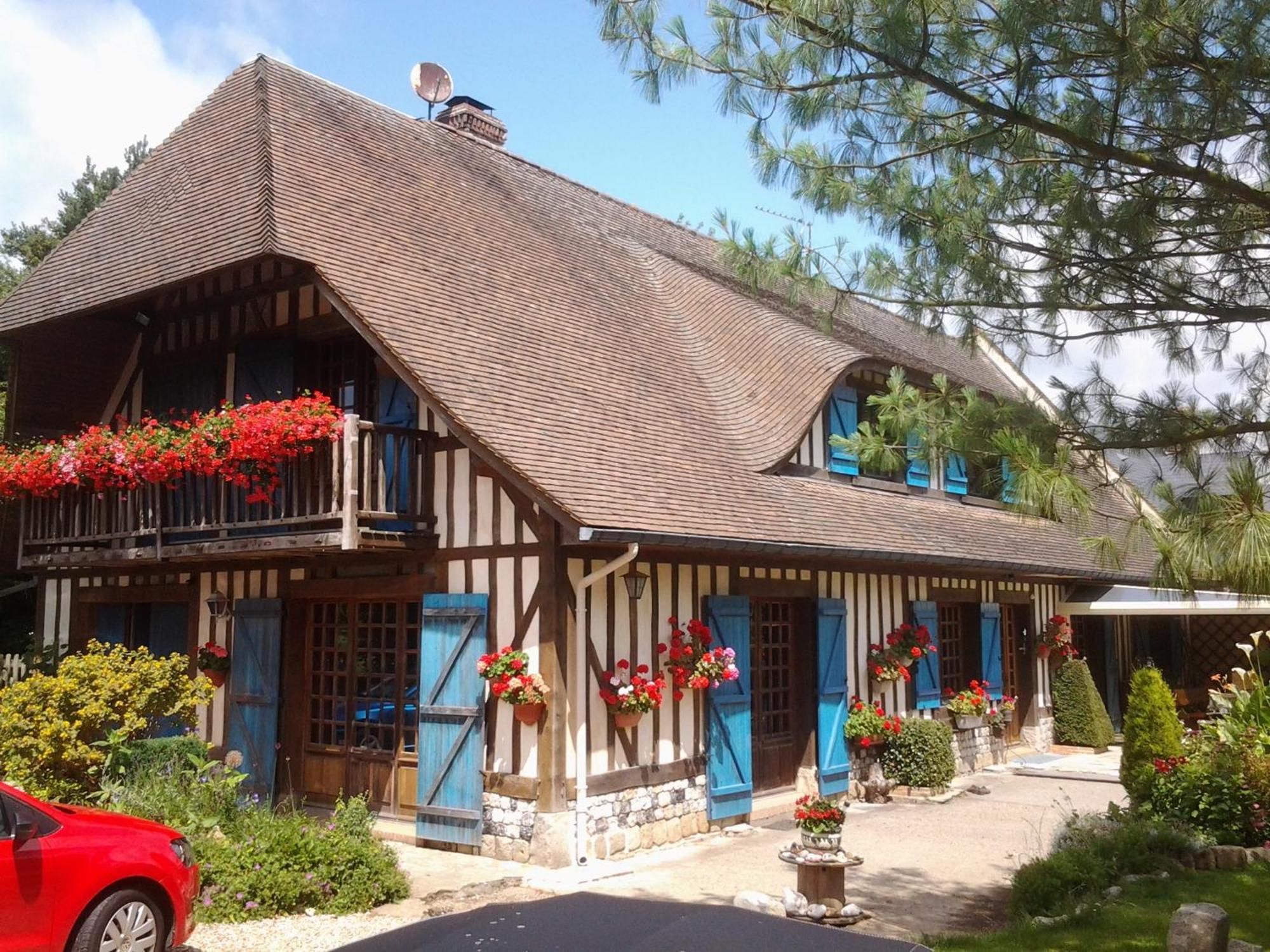 Chez Catherine - Chaumiere Normande Theuville-aux-Maillots Exterior photo