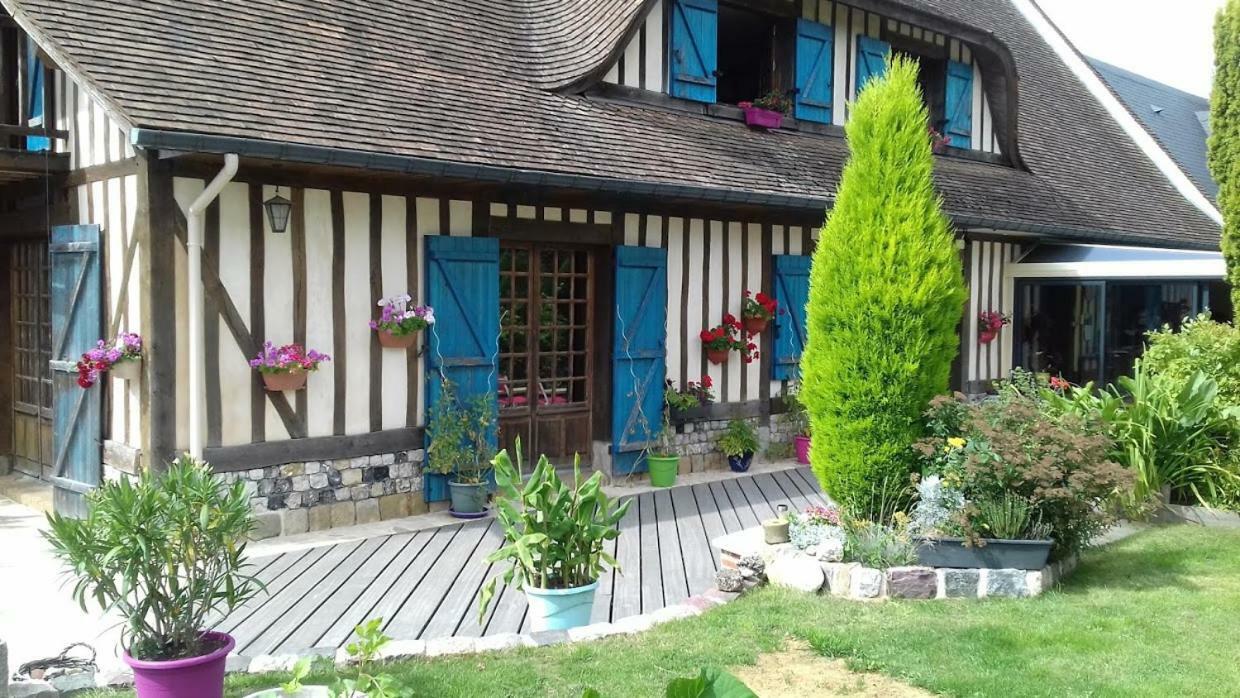 Chez Catherine - Chaumiere Normande Theuville-aux-Maillots Exterior photo